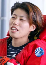 間庭菜摘選手の写真